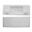 Ellbee crystal raamwig 17 mm, wit