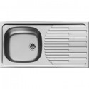 rvs spoelbak met aanrecht 860 mm x 435 mm