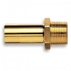 Speedfit adapter - geelkoperen vaareinde 15 mm x 12,7mm BSP