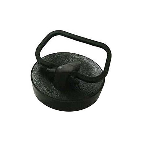 gootsteen stop met ring zwart