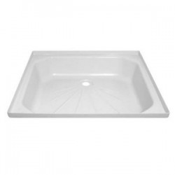 PLASTIC douchebak 28 1/2 "X 23" WIT