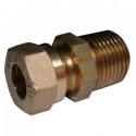 15mm x 12,7mm koperen buis naar moereind BSP