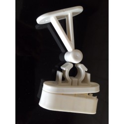 Viva deurvanger 93mm compleet met verlengblokje, wit