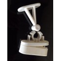 Viva deurvanger 93mm compleet met verlengblokje, wit