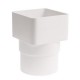 Square line koppelstuk naar rond 65mm
