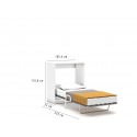 Eenpersoons opklapbed Capsule bed en bureau