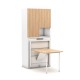 Eenpersoons opklapbed Capsule bed, bureau en kast