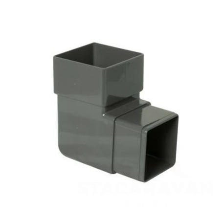 square Line bocht 90 graden Antraciet