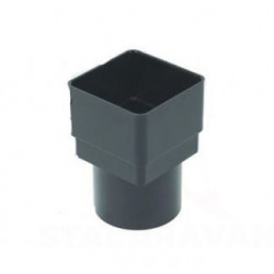 Square Line van vierkant naar rond 65mm Antraciet.