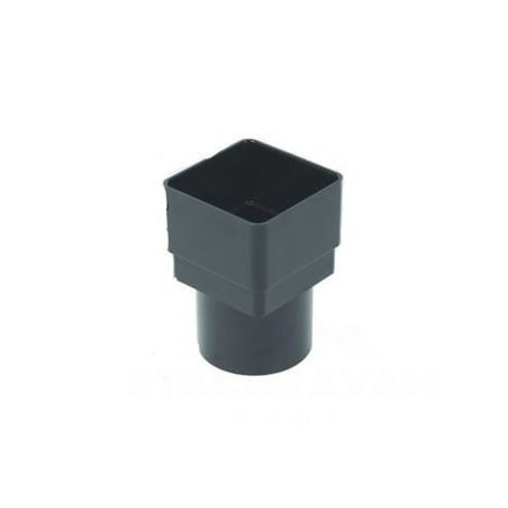 Square Line van vierkant naar rond 65mm Antraciet.