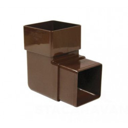 Square Line bocht 90 graden Bruin