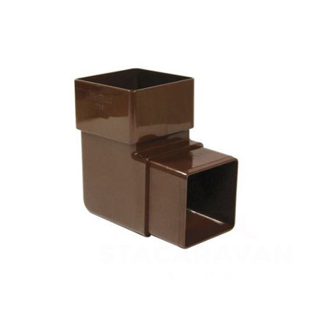 Square Line bocht 90 graden Bruin