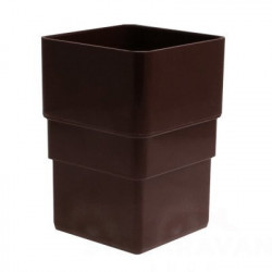 Square Line koppelstuk 65mm Bruin