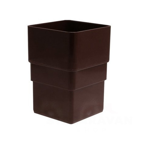 Square Line koppelstuk 65mm Bruin