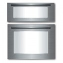 Spinflo Enigma deur set, bestaat uit grill deur, ovendeur en handvatten, RVS.
